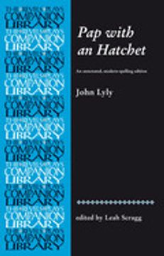 portada Pap With an Hatchet by John Lyly: An Annotated, Modern-Spelling Edition