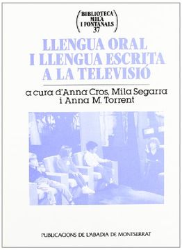 portada Llengua Oral i Llengua Escrita a la Televisió (in Catalá)