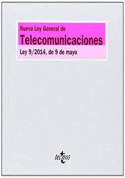 portada Nueva Ley General De Telecomunicaciones. Ley 9/2014, De 9 De Mayo (Derecho - Biblioteca De Textos Legales)