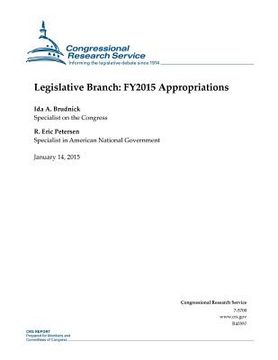 portada Legislative Branch: FY2015 Appropriations (en Inglés)