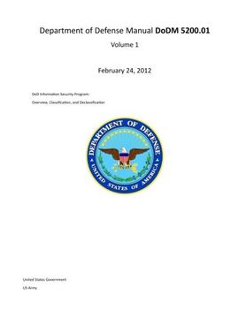 Libro Department Of Defense Manual DoDM 5200.01 Volume 1 February 24 ...