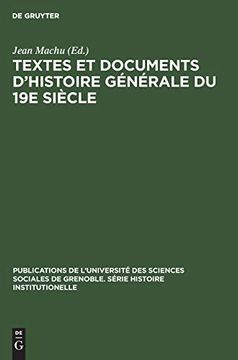 portada Textes et Documents D'histoire Générale du 19e Siècle (en Francés)