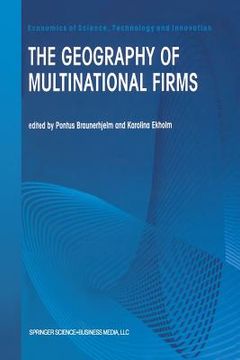 portada The Geography of Multinational Firms (en Inglés)