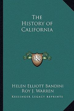 portada the history of california (en Inglés)