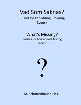 portada What's Missing?  Puzzles for Educational Testing: Swedish (Swedish Edition)