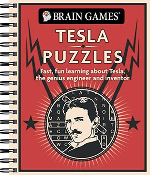 portada Brain Games - Tesla Puzzles: Fast, fun Learning About Tesla, the Genius Engineer and Inventor 