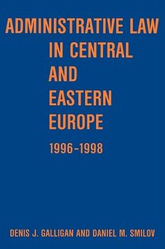 portada administrative law in central and eastern europe 1996-1998 (en Inglés)
