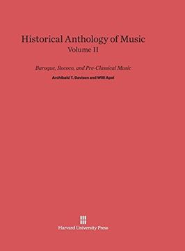 portada Historical Anthology of Music, Volume II: Baroque, Rococo, and Pre-Classical Music