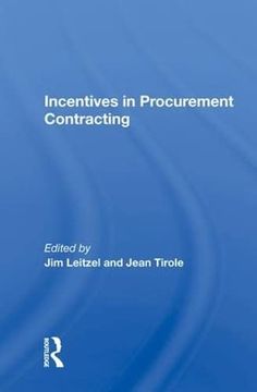 portada Incentives in Procurement Contracting (in English)