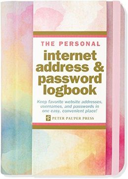 portada Watercolor Sunset Internet Address & Password Logbook (in English)