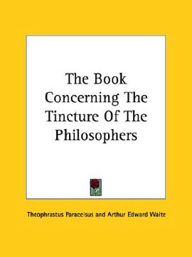 portada the book concerning the tincture of the philosophers (in English)