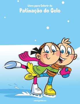 portada Livro para Colorir de Patinação do Gelo (en Portugués)
