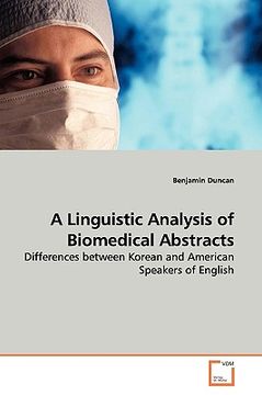 portada a linguistic analysis of biomedical abstracts (in English)