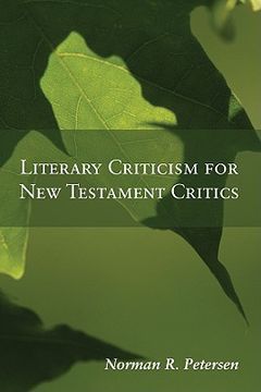portada literary criticism for new testament critics (en Inglés)
