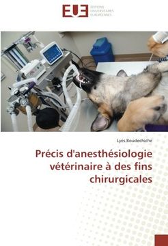 portada Précis d'anesthésiologie vétérinaire à des fins chirurgicales