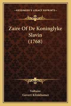 portada Zaire Of De Koninglyke Slavin (1768)