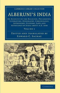 portada Alberuni's India 2 Volume Set: Alberuni's India - Volume 1 (Cambridge Library Collection - South Asian History) (in English)