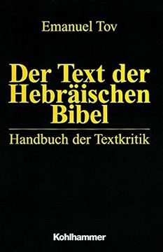 portada Der Text Der Hebraischen Bibel: Handbuch Der Textkritik (in German)