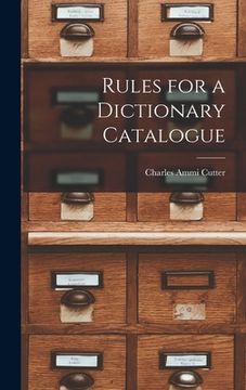 portada Rules for a Dictionary Catalogue (en Inglés)