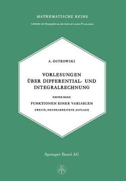 portada Vorlesungen Über Differential- Und Integralrechnung (en Alemán)