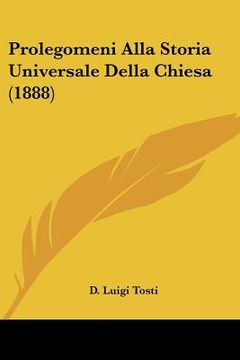 portada Prolegomeni Alla Storia Universale Della Chiesa (1888) (en Italiano)