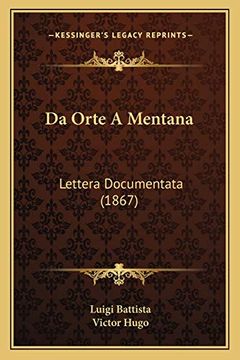 portada Da Orte a Mentana: Lettera Documentata (en Italiano)