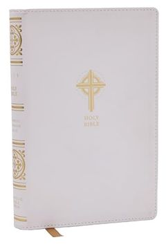 portada Nrsvce Sacraments of Initiation Catholic Bible, White Leathersoft, Comfort Print