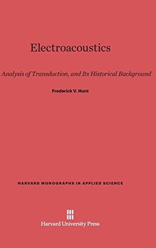 portada Electroacoustics (Harvard Monographs in Applied Science) (en Inglés)