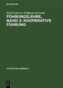 portada Führungslehre, Band 2: Kooperative Führung (in German)