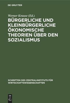 portada Bürgerliche und Kleinbürgerliche Ökonomische Theorien Über den Sozialismus (in German)