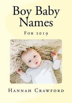 portada Boy Baby Names: For 2019 (en Inglés)