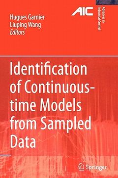 portada identification of continuous-time models from sampled data (en Inglés)
