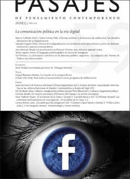 portada La Comunicación Política en la era Digital: Pasajes, 59