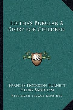portada editha's burglar a story for children (en Inglés)