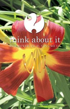 portada Think About It Volume III: A Collection of Essays (en Inglés)