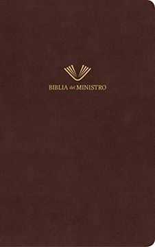 portada Rvr 1960 Biblia del Ministro, Caoba Fino Piel Fabricada