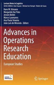 portada Advances in Operations Research Education: European Studies (in English)