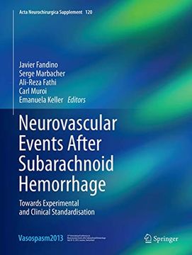 portada Neurovascular Events After Subarachnoid Hemorrhage: Towards Experimental and Clinical Standardisation (en Inglés)