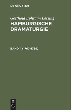 portada Hamburgische Dramaturgie: 1767-1769, Band 1/2 (en Alemán)