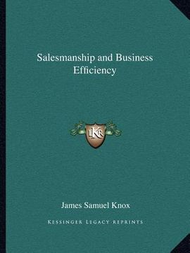 portada salesmanship and business efficiency (en Inglés)