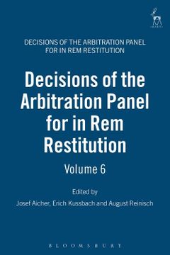 portada Decisions of the Arbitration Panel for in rem Restitution, Volume 6 (in English)