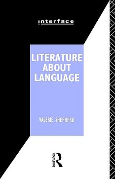 portada literature about language (en Inglés)