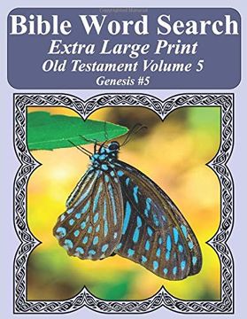 portada Bible Word Search Extra Large Print old Testament Volume 5: Genesis #5 (en Inglés)