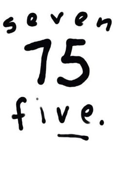 portada Seven Five: Seven Five (in English)