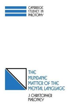 portada The Mundane Matter of the Mental Language (Cambridge Studies in Philosophy) (in English)