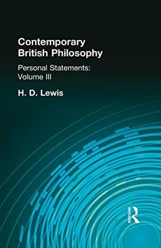 portada Contemporary British Philosophy: Personal Statements Third Series (en Inglés)