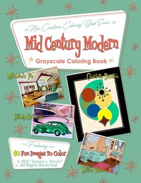 portada New Creations Coloring Book Series: Mid-Century Modern (in English)