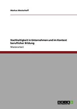 portada Nachhaltigkeit in Unternehmen und im Kontext beruflicher Bildung (German Edition)
