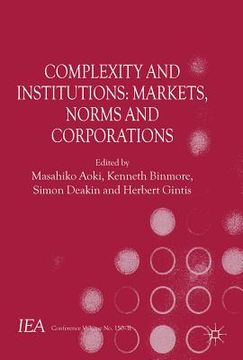 portada complexity, norms, and organizations