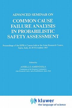 portada advanced seminar on common cause failure analysis in probabilistic safety assessment (en Inglés)